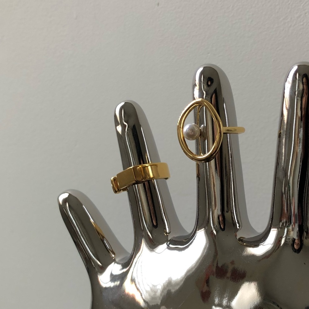 Attraction Geometric Open Lock Ring - image 4